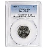 2004-D Jefferson Nickel Peace Medal PCGS MS-66