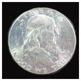 1962 Silver Franklin Half Dollar, $23.55 Melt