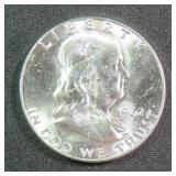 1962 Silver Franklin Half Dollar, $23.55 Melt