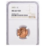 1973 Lincoln Cent NGC 66+ RD