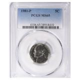 1981-P Jefferson Nickel PCGS MS-65