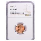 1959 Lincoln Cent NGC MS-65 RD
