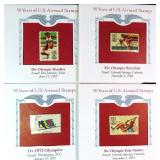 Four (4) U.S. Airmail Stamps All Olympics