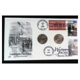 Westward Jouney Nickel FDC with Louisiana