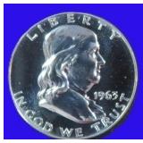 $23.75 Melt Value 8-12: 90% Silver PROOF Franklin
