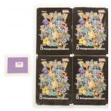 Four (4) Unopened Pokemon Sticker Packs
