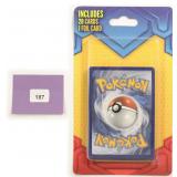 Unopened Pokemon Hanger Card with 21 Cards