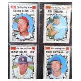 Four (4) 1978 Baseball Cards incl. Bench, Koosman