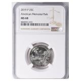 2019-P ATB Quarter American Memorial NGC MS-68