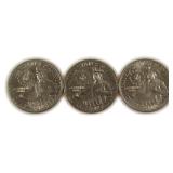 Three (3) Bicentennial Quarters
