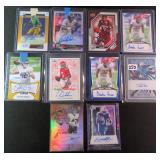 TEN (10) Signed Sports Cards incl. Serial #d