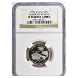 2009-S U.S. Quarter American Samoa NGC Proof-70 UC