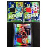 Three (3) ROOKIE RELIC Cards Incl. Xavier Worthy