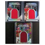 Three (3) #d ROOKIE RELIC Cards Incl. Luke