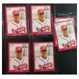 SIX (6) 1996 Andruw Jones Minor League Cards
