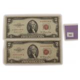 TWO (2) 1953 $2 U.S. Notes