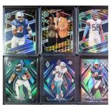 SIX (6) Serial #d Panini Football Cards incl. (3)