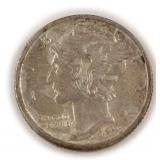 1943-D Silver Mercury Dime, $4.70 Melt Value
