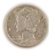 1943-D Silver Mercury Dime, $4.70 Melt Value