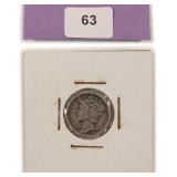 1944-S Silver Mercury Dime, $4.70 Melt Value
