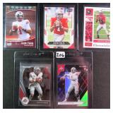Five (5) Justin Fields Rookie Cards (RC)