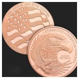 1 oz Copper Eagle Bullion Round