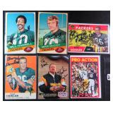 SIX (6) Signed Packers Football Cards