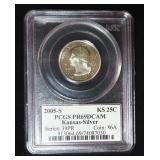 $12.52 Melt Value 8-24-26: SILVER 2005-S Kansas
