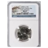 2020-S ATB Quarter Weir Farm ER NGC MS-67