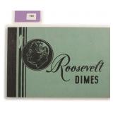 Partial Silver Roosevelt Dime Album as shown