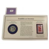 1962 Silver Franklin Half Dollar Display