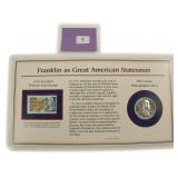 1963 Silver Franklin Half Dollar Display