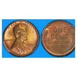 1958 Lincoln Cent PCGS MS-65 RB (Toned)
