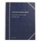 partial Lincoln Cent Album as shown
