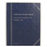 partial Lincoln Cent Album as shown