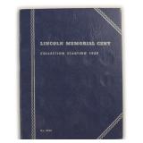 partial Lincoln Cent Album as shown