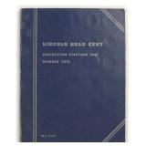 partial Lincoln Cent Album as shown