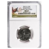 2015-S ATB Quarter Saratoga NP ER NGC MS-67