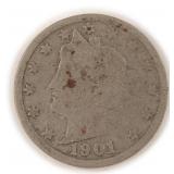 1901 V Nickel