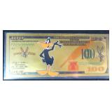24K Gold Foil Looney Tunes Fantasy Note