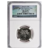 2020-D ATB Quarter Salt River Bay ER NGC MS-68 PL