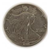 One Troy Ounce .999 Fine Silver Bullion Round