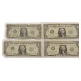 Four (4) 1963 $1 FRN