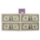 Four (4) $1 FRN