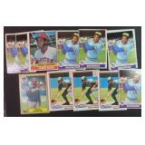 Twelve (12) Cecil Cooper Baseball Cards