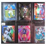 SIX (6) Football (RCs) incl. Chuba Hubbard, Cole