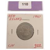 1947 New Zealand One Shilling