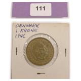 1946 Denmark 1 Krone