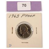 1963 Proof Jefferson Nickel