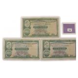 Three (3) Hong Kong Bank Notes